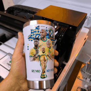 Copo Térmico Brasil Time Humo ao hexa com Design Único de premium.
